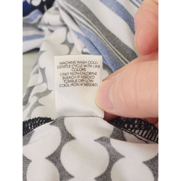 CJ banks Long Sleeve Polka Dot top in Black and White - Picture 8 of 8